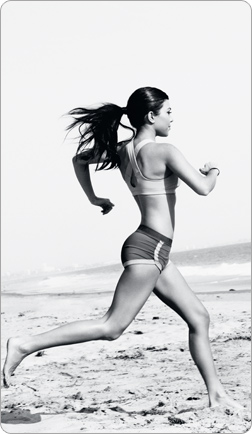 Kourtney Kardashian running 